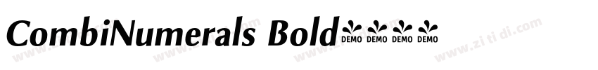 CombiNumerals Bold字体转换 CombiNumerals Bold字体转换